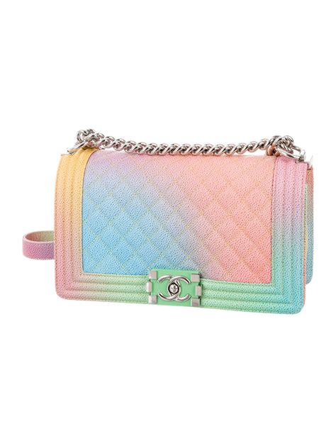 Chanel 2017 Rainbow Medium Boy Bag 